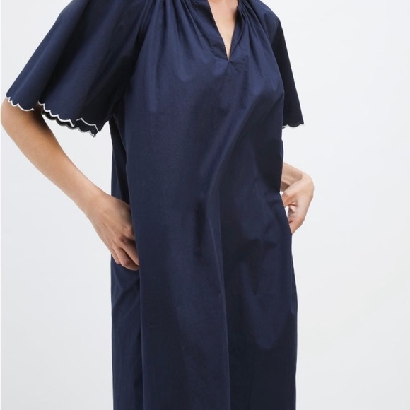 Navy Bleu “Harbor Scallop Dress” - XL - Picture 7 of 11